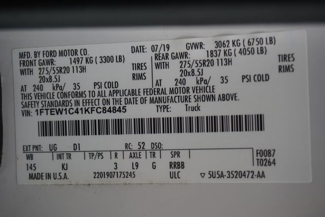 2019 Ford F-150  - 22975044 - 38