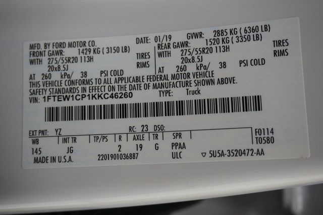 2019 Ford F-150  - 23023637 - 26
