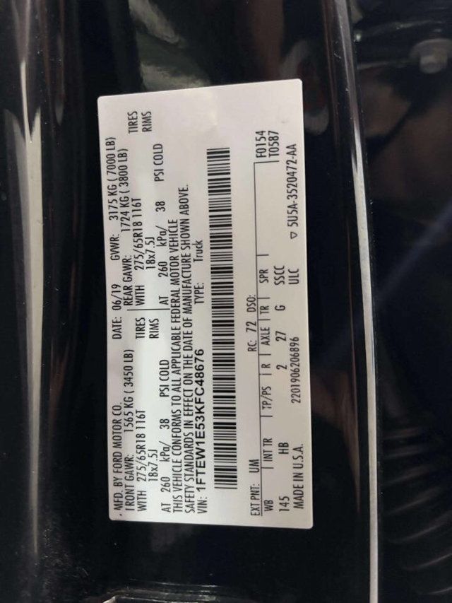 2019 Ford F-150 Lariat 4x4 4dr SuperCrew 5.5 ft. SB - 22947858 - 42