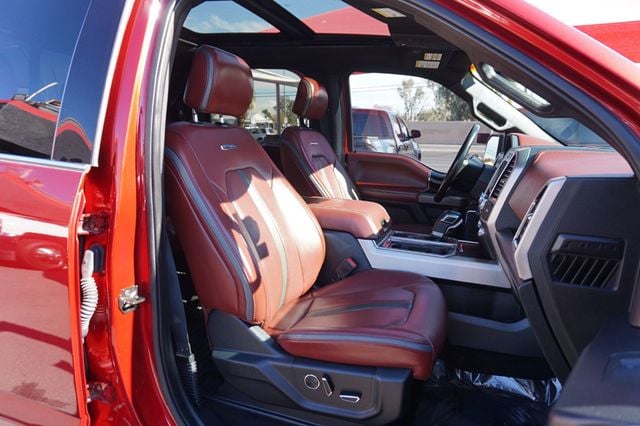 2019 Ford F-150 PLATINUM, 4X4, PREMIUM WHEELS, LOW MILES, PANO MOON ROOF,LEATHER - 22949429 - 20