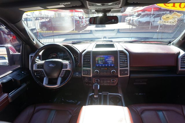 2019 Ford F-150 PLATINUM, 4X4, PREMIUM WHEELS, LOW MILES, PANO MOON ROOF,LEATHER - 22949429 - 42