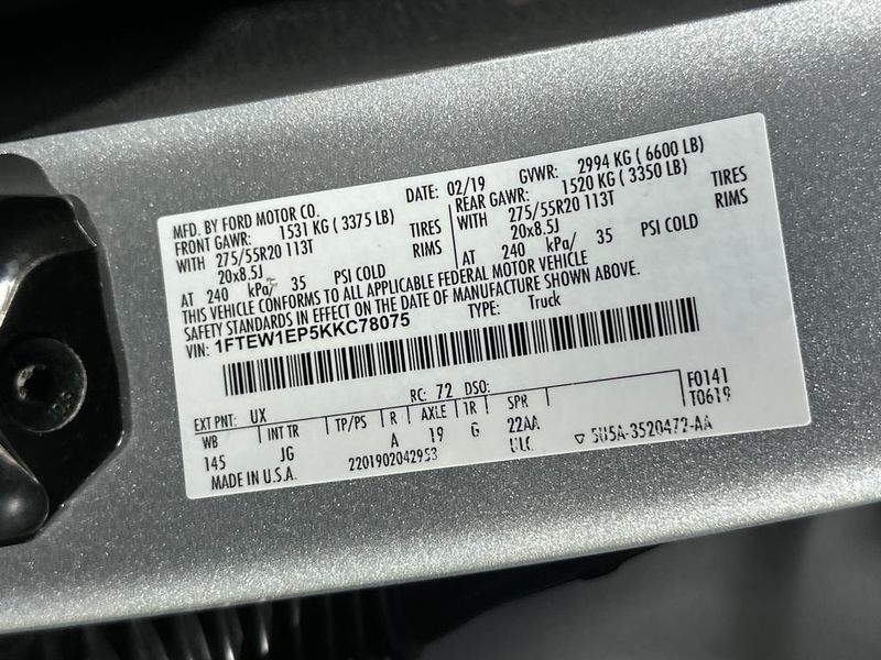 2019 Ford F-150 XL 4WD SuperCrew 5.5' Box - 22970126 - 21