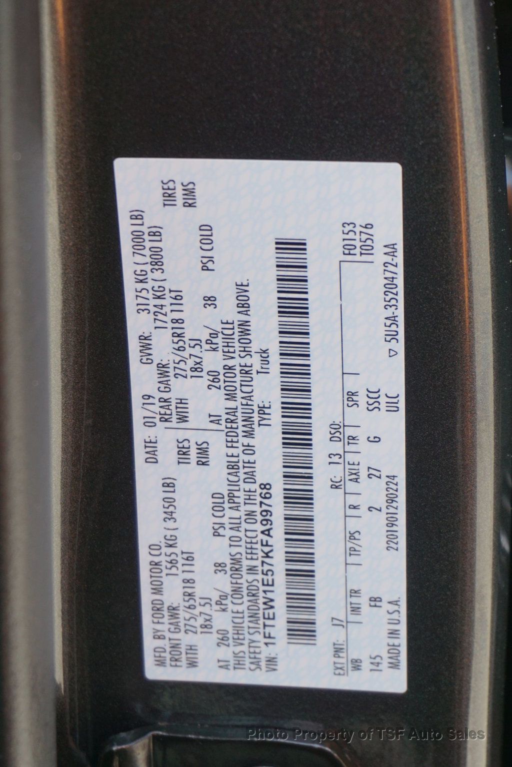2019 Ford F-150 XLT 4WD SuperCrew 5.5' Box - 23037124 - 35