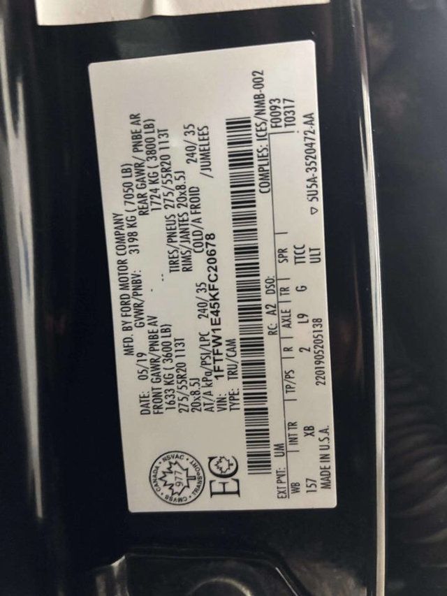 2019 Ford F-150 XLT 4x4 4dr SuperCrew 6.5 ft. SB - 23000576 - 36