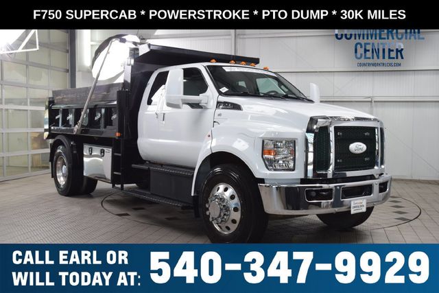2019 Ford F-750SD F750 SUPERCAB * POWERSTROKE * CONTRACTOR DUMP * 1 OWNER - 23090510 - 0