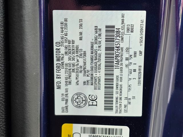 2019 Ford Mustang 2019 FORD MUSTANG PREMIUM GT PERFORMANCE PACKAGE 2 PP2 - 23020423 - 18