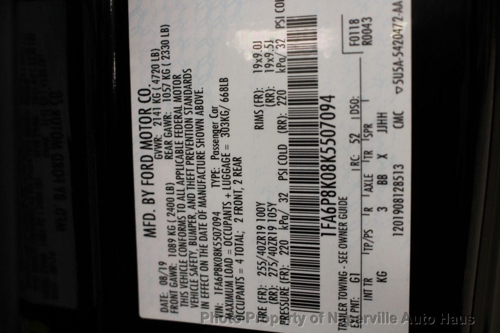 2019 FORD MUSTANG - Image 54