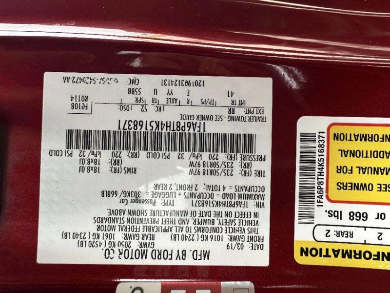 2019 Ford Mustang EcoBoost Fastback - 22984906 - 19