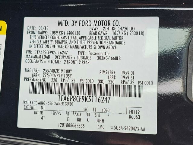 2019 Ford Mustang GT Fastback - 22944753 - 39