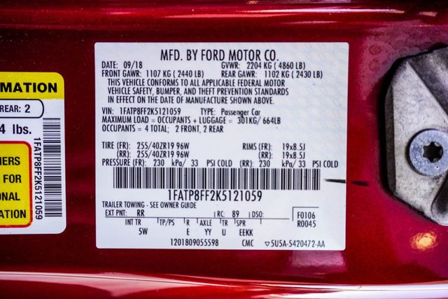 2019 Ford Mustang GT Premium Convertible - 22995347 - 41