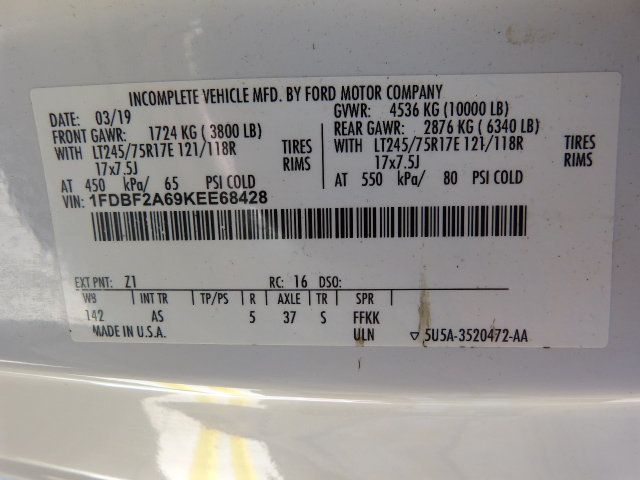 2019 Ford Super Duty F-250 SRW 6.2L V8 GAS*XL*2WD*REGULAR CAB*8FT. "KNAPHEIDE" UTILITY BODY! - 22981915 - 38