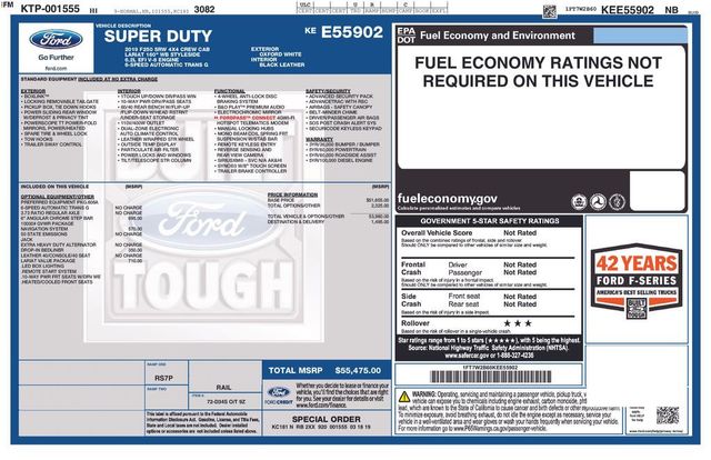 2019 Ford Super Duty F-250 SRW Lariat - 22893995 - 5