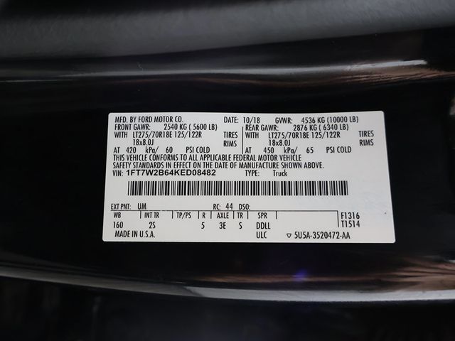 2019 Ford Super Duty F-250 SRW XLT - 23085437 - 49
