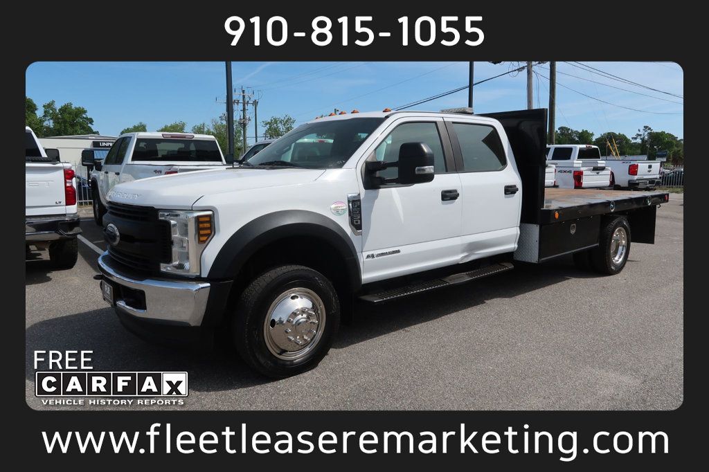 2019 Ford Super Duty F-550 DRW F550SD 4WD Crew Cab 11' Flatbed - 23016940 | Video 1