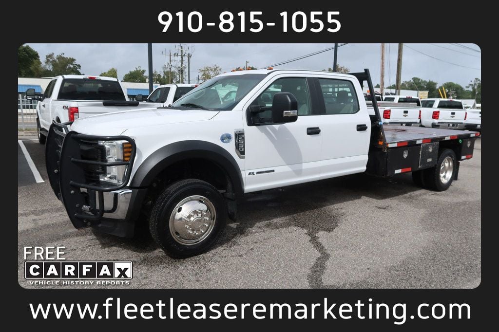 2019 Ford Super Duty F-550 DRW F550SD 4WD Crew Cab 12' Flatbed - 22611943 - 0