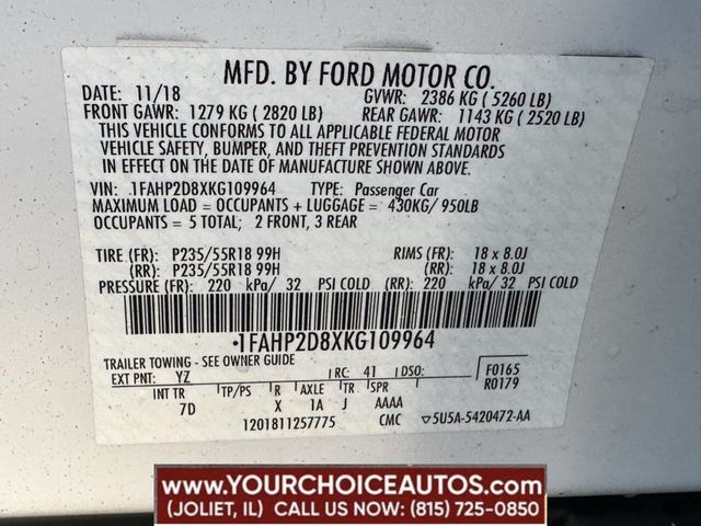 2019 Ford Taurus SE FWD - 22609767 - 13