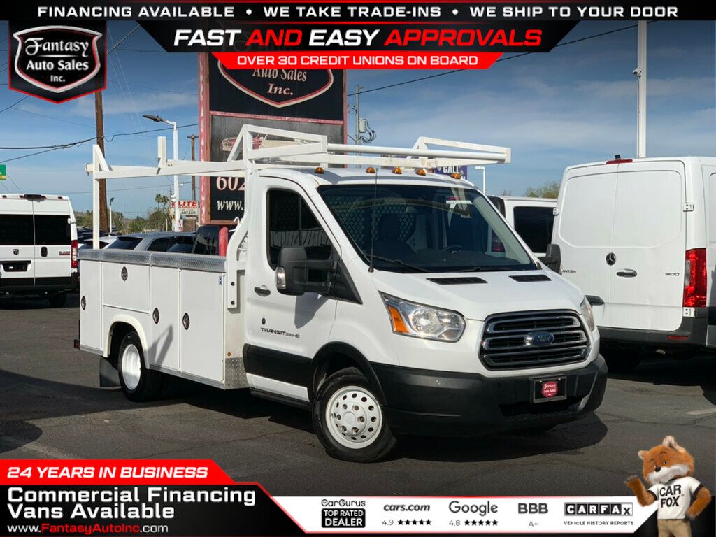 2019 Ford Transit Chassis T-350 HD Chassis Cutaway Dually DRW 138" WB 10360 GVWR 1-OWNER - 22991514 | Video 1