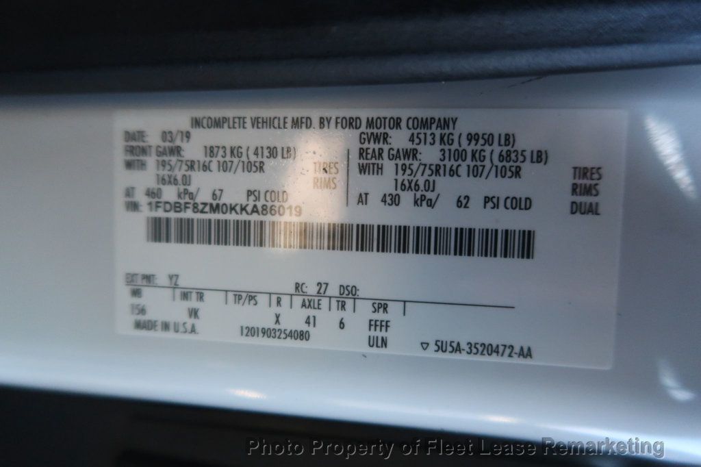 2019 Ford Transit Chassis T350 Medium Roof 148" Cargo Van  - 22975422 - 13