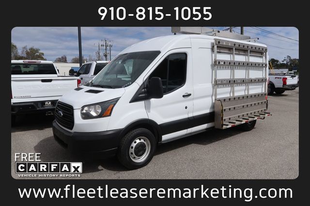 2019 Ford Transit Van Transit 250 Medium Roof Cargo Van Glass & Ladder Rack  - 22998243 - 0