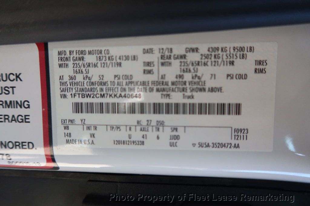 2019 Ford Transit Van Transit 350 Medium Roof 148" Cargo Van  - 22929395 - 13