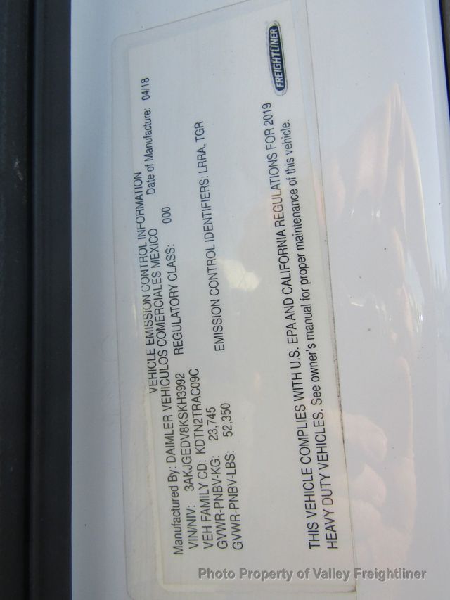 2019 Freightliner Cascadia 125  - 22929410 - 10