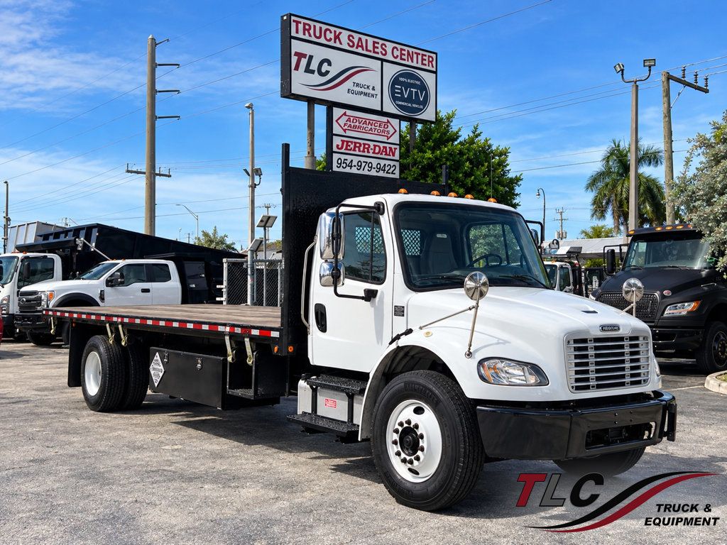 2019 Freightliner M2 w/ 24ft Flatbed Platform body Non CDL - 23082226 - 0