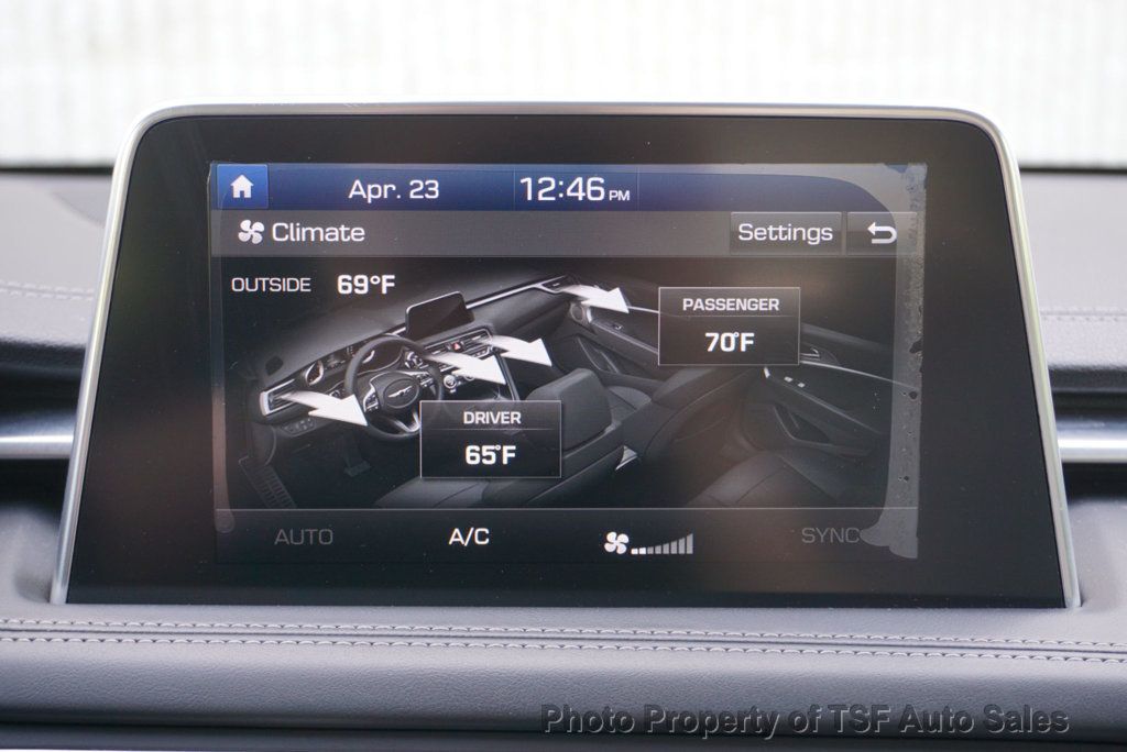 2019 Genesis G70 2.0T Advanced AWD ELITE PKG NAVI CARPLAY REAR CAM HOT&COOL SEATS - 23017831 - 29