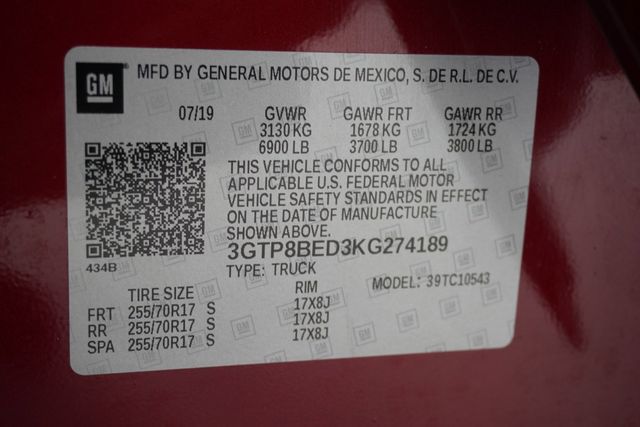 2019 GMC Sierra 1500 2WD Crew Cab 147" SLE - 22938769 - 25