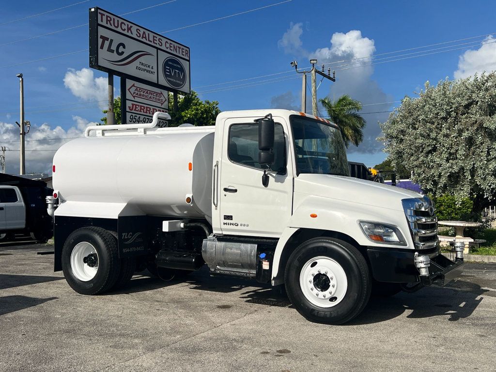 2019 HINO 338 w/ Valew 2000 Gallon Steel Water Tank & Sprayers - 23072384 - 10