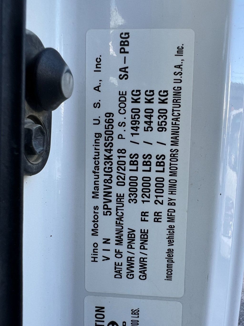 2019 HINO 338 w/ Valew 2000 Gallon Steel Water Tank & Sprayers - 23072384 - 36