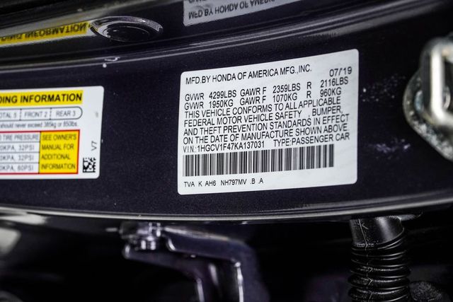 2019 Honda Accord Sedan EX 1.5T CVT - 23000251 - 41
