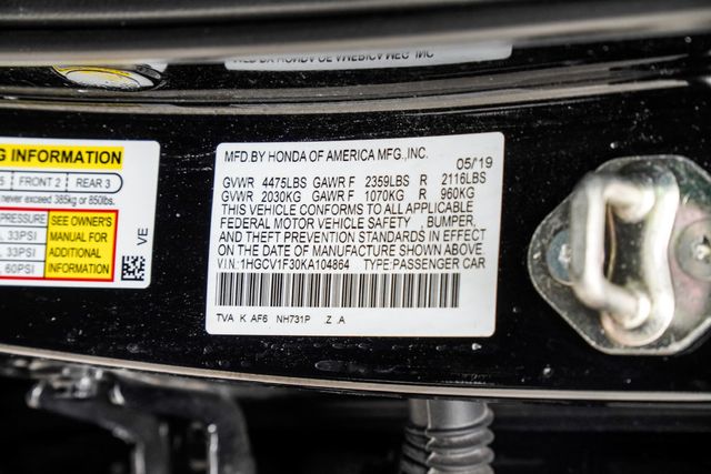 2019 Honda Accord Sedan Sport 1.5T CVT - 23086043 - 41