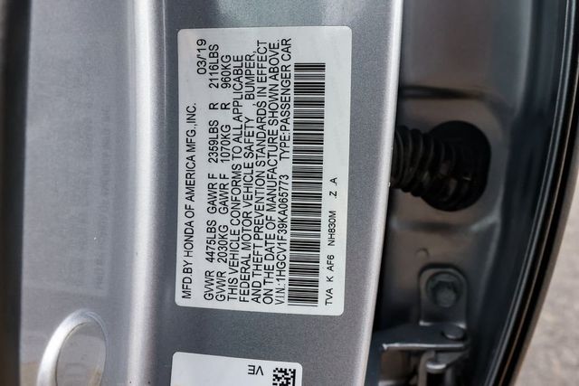 2019 Honda Accord Sedan Sport 1.5T CVT - 22999183 - 30