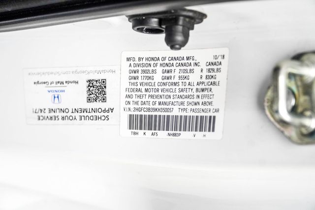 2019 Honda Civic Coupe EX CVT - 23028853 - 27