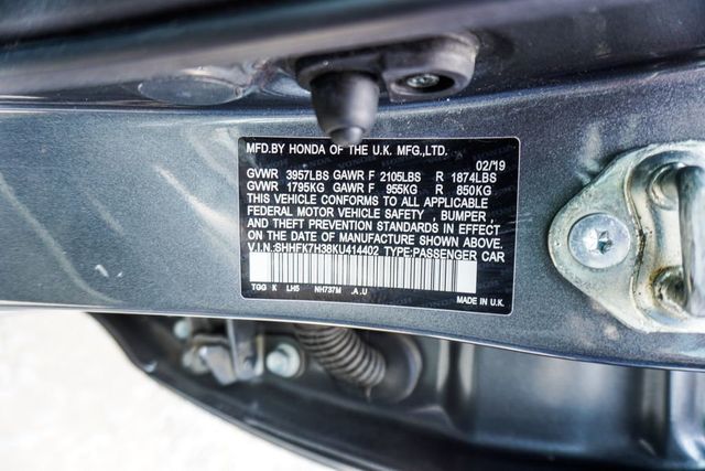 2019 Honda Civic Hatchback LX CVT - 23045573 - 36