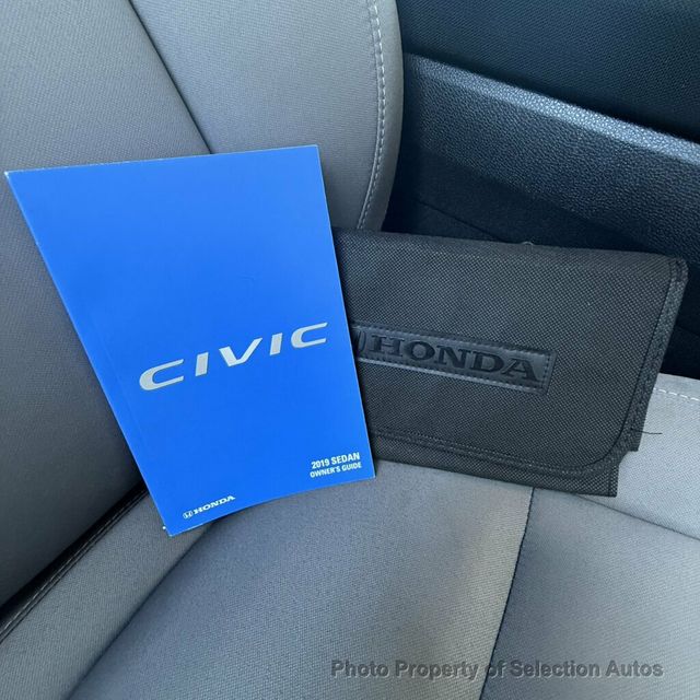 2019 Honda Civic Sedan EX AUTO W/HEATED SEATS & POWER MOONROOF - 23079161 - 37