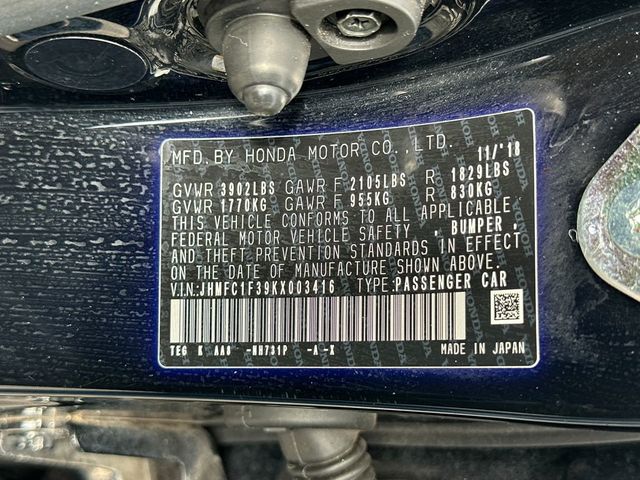 2019 Honda Civic Sedan EX CVT - 22977573 - 21