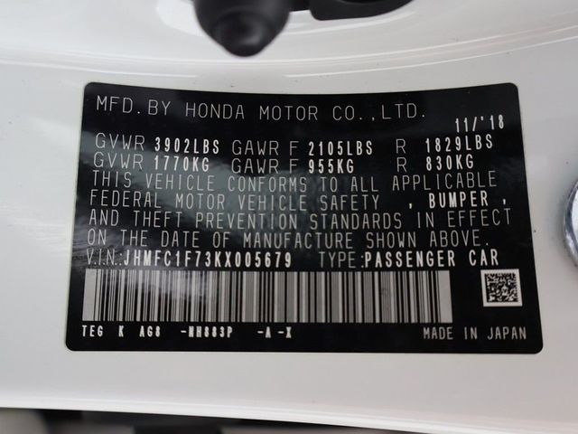 2019 Honda Civic Sedan EX-L CVT - 23027801 - 47