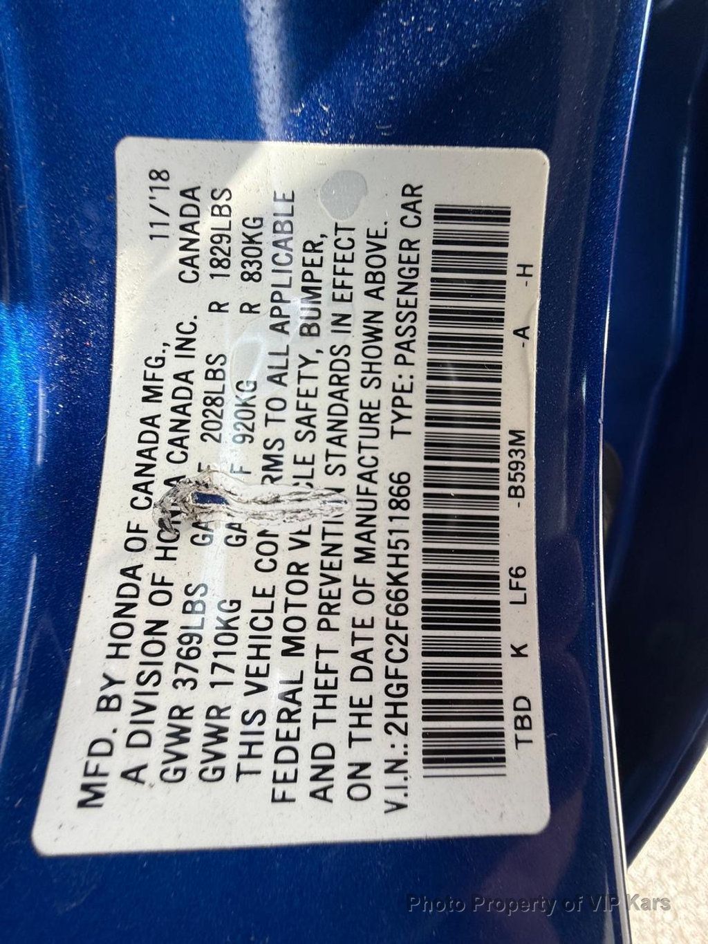 2019 Honda Civic Sedan LX CVT - 22944776 - 22