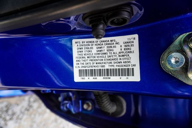 2019 Honda Civic Sedan Sport CVT - 23043626 - 42