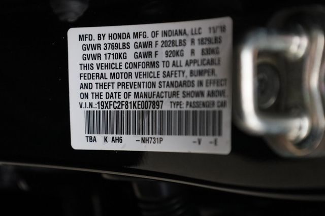 2019 Honda Civic Sedan Sport CVT - 22952590 - 30