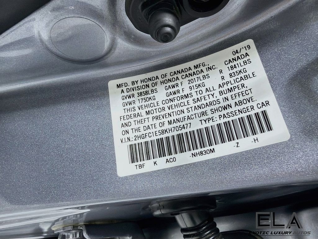 2019 Honda Civic Si Sedan SI - 23065580 - 33