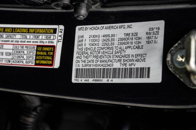 2019 Honda CR-V EX 2WD - 23075139 - 37