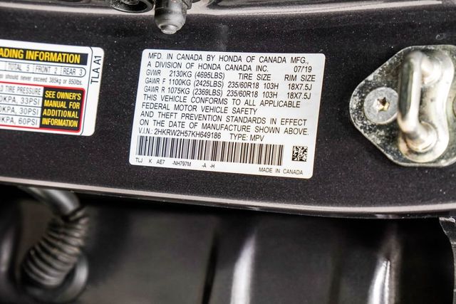 2019 Honda CR-V EX AWD - 23012738 - 41