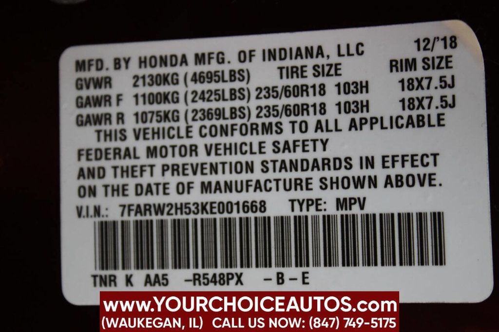 2019 Honda CR-V EX AWD - 22901701 - 33