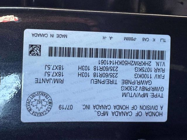 2019 Honda CR-V EX AWD - 22986271 - 23