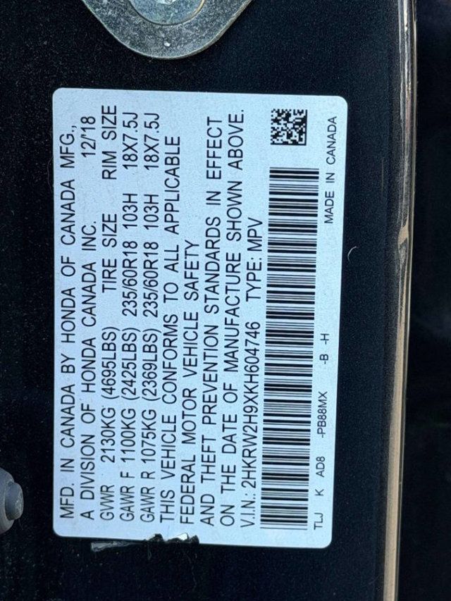 2019 Honda CR-V Touring AWD - 23032040 - 18