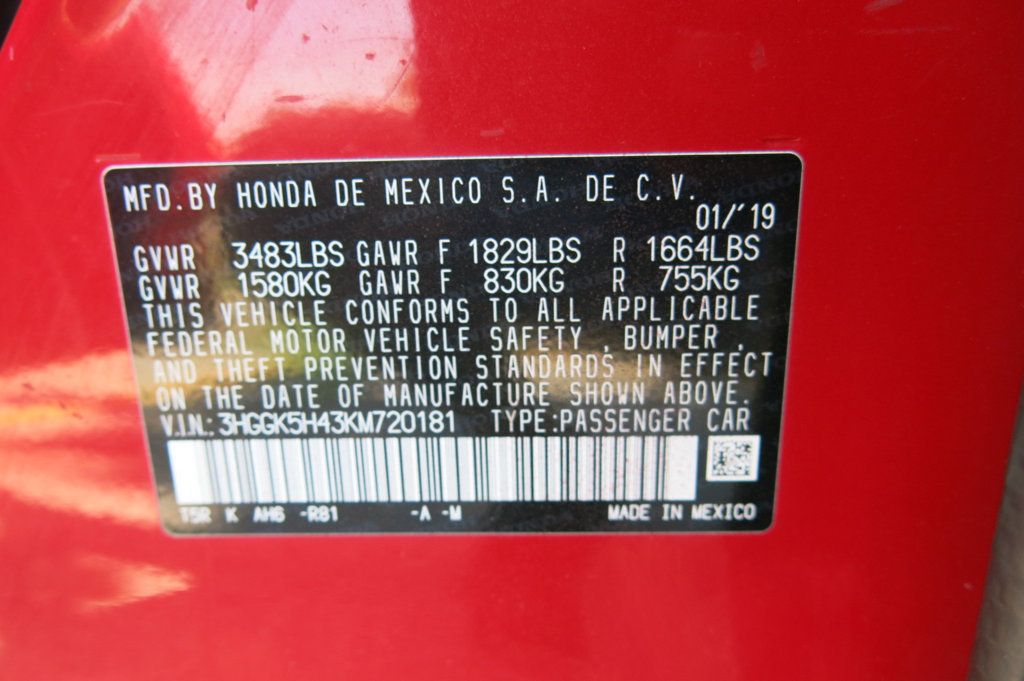 2019 Honda Fit LX CVT - 22891284 - 35