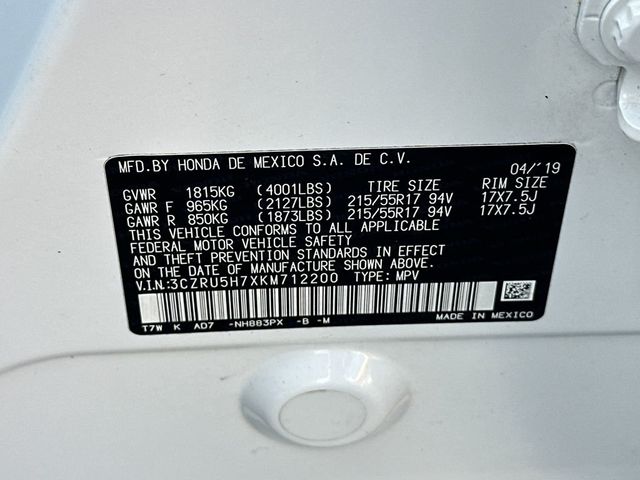 2019 Honda HR-V EX-L 2WD CVT - 22979179 - 20