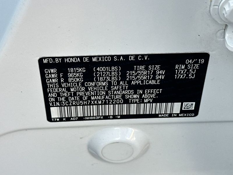 2019 Honda HR-V EX-L 2WD CVT - 22979179 - 20